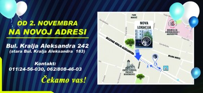 OTVARAMO NOVU PRODAVNICU Pansport Beograd na adresi Bulevar kralja Aleksandra 242 