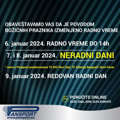 Radno vreme Kompanije Pansport